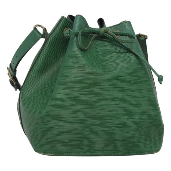 LOUIS VUITTON Epi Petit Noe Shoulder Bag Green LV Auth - Picture 1 of 16